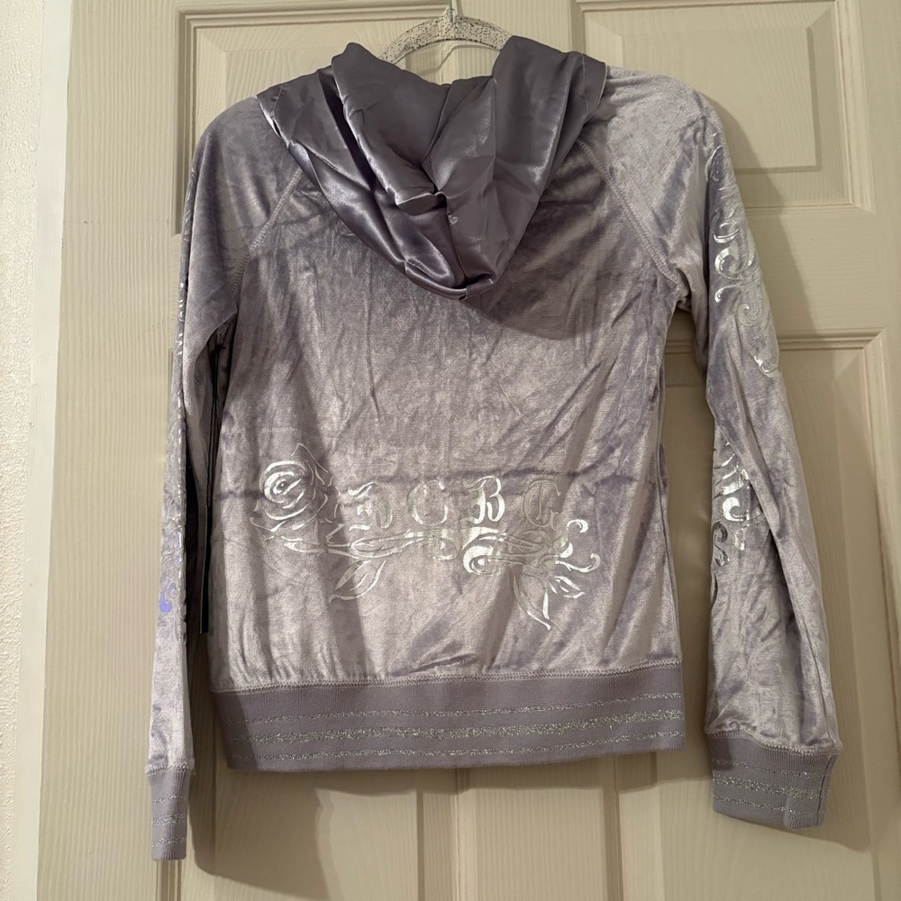 NWT BCBGMAXAZRIA Purple Velour Tracksuit - Picture 5 of 8